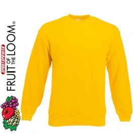 Fruit Of The Loom, Sweatshirt, Set-In (unisex), Yellow