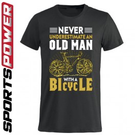 Old Man With A Bicycle T-shirt
